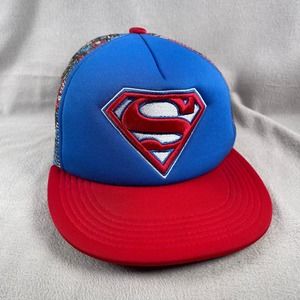 DC Comics‎ Superman Hat Boys Snapback Trucker Cap Mesh Back